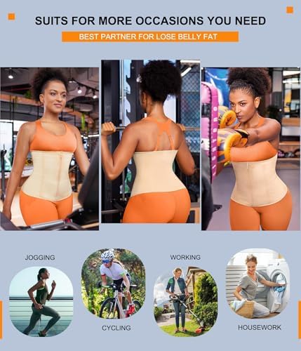 TrainingGirl Waist Trainer for Women Working Out Trimmer Sweat Belly Band - Image 6