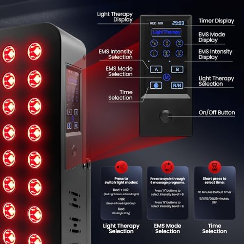 Rika LED facial massager. Photo LED light therapy Facial Massager, Light Therapy Device for Acne, Vibration Skin Firming Care - Image 4