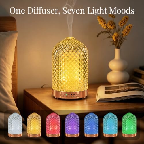 Essential Oil Diffuser for Home, 120 ml Glass Aromatherapy Diffuser - Image 4