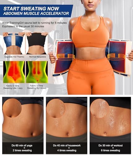 TrainingGirl Waist Trainer for Women Working Out Trimmer Sweat Belly Band - Image 3