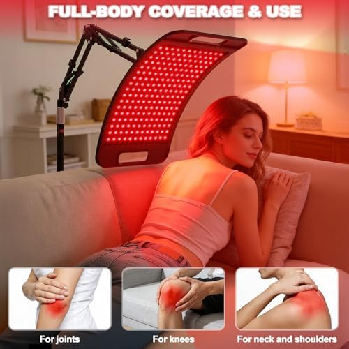 Red Light Therapy for Face Body 204LEDs Tri-Wavelength 660nm 850nm 940nm - Image 4