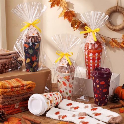 Glitopper 12 Sets/ 49 Pcs Fall Gifts Bulk for Women, Coffee Cups and Socks - Image 3