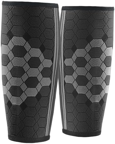 Sparthos Calf Compression Sleeves, Shin Splint Relief Men, Women - Black-L by Sparthos