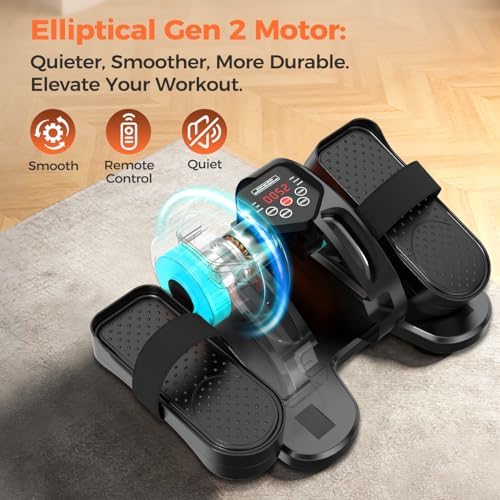 ESL Under Desk Elliptical, Electric Elliptical Leg Exerciser for Seniors - Image 2