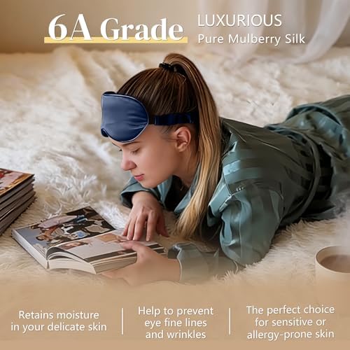 ZIMASILK Adjustable 22 Momme 100% Pure Mulberry Silk Sleep Mask - Image 4