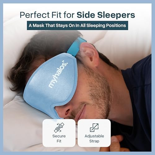 MyHalos® Sleep Mask for Men and Women, 3D Blackout Eye Masks for Sleep - Image 6