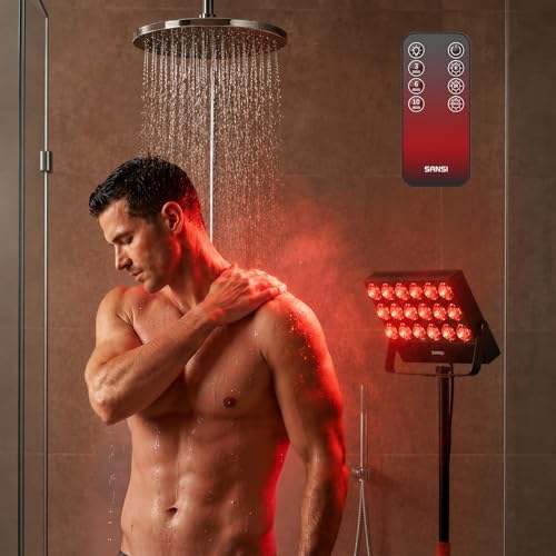 SANSI Red Light Therapy for Body Face, Waterproof for Shower, 55in Stand by SANSI