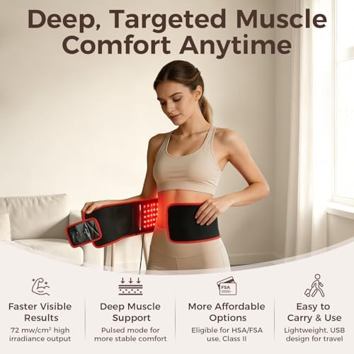 BestQool Red Light Therapy Belt, FSA-HSA Infrared Light Therapy for Body - Image 2