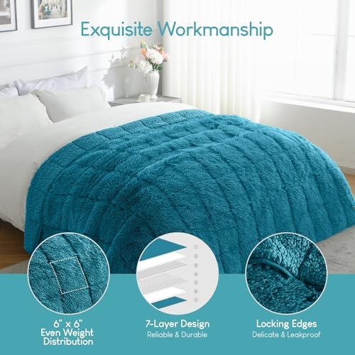 Cottonblue Sherpa Weighted Blanket 10 lbs for Adults Full Twin Size 48"x72" - Image 4
