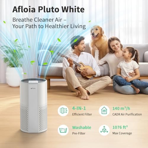 Afloia Air Purifier, 4-Stage Filter with Washable Pre-Filter, 1,076 ft² - Image 2