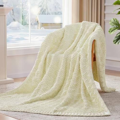 Anysay Knitted Weighted Blanket for Adult, Chunky Knit Throw 40''*60'' 7lbs - Image 6