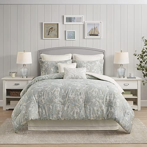 Harbor House Modern Design Decorative Pillow Hypoallergenic Sofa Cushion Lumbar, Back Support, Oblong 12" x 18", Paisley Blue - Image 5