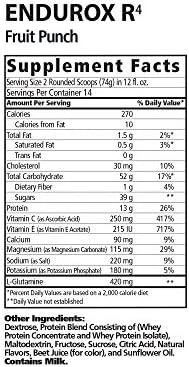 Endurox PacificHealth R4 Recovery Drink Mix, Fruit Punch, 14 Servings - Image 2