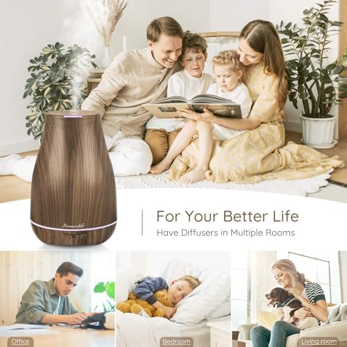 Homeweeks Essential Oil Diffuser for Room 100 ML 1 Pack - Image 2