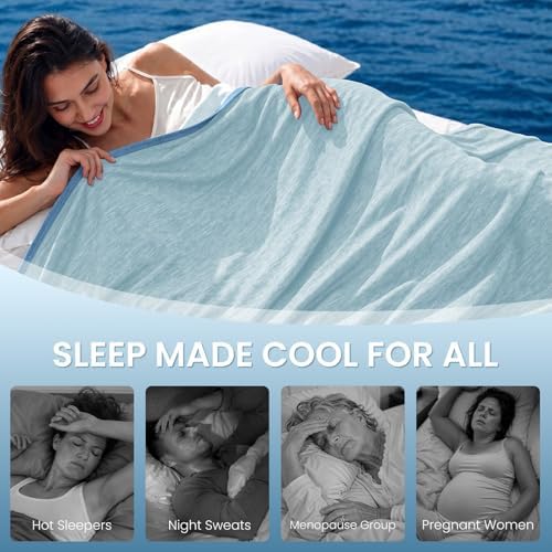 Topcee Cooling Blanket Queen Size 90"x90" for Hot Sleepers Summer Blanket - Image 4