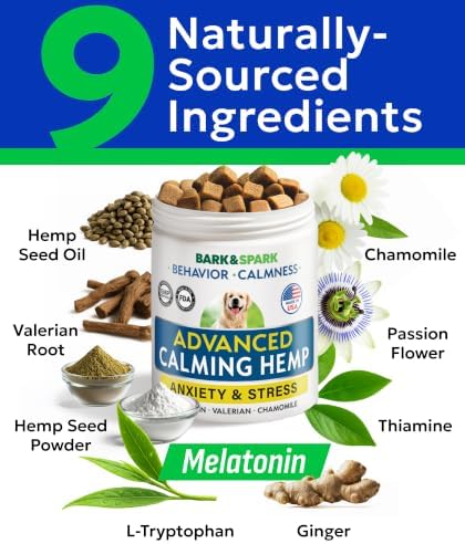 BARK&SPARK Hemp Calming Treats for Dogs - Stress, Anxiety Relief Treats - Image 4