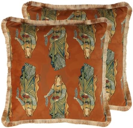patdrea Designer Velvet Throw Pillow Cover,Set of 2,18"x18"-OldlegendC by patdrea