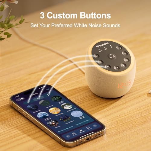 White Noise Sound Machine for Sleep Smart with 388 Sounds&3 Custom Buttons - Image 4