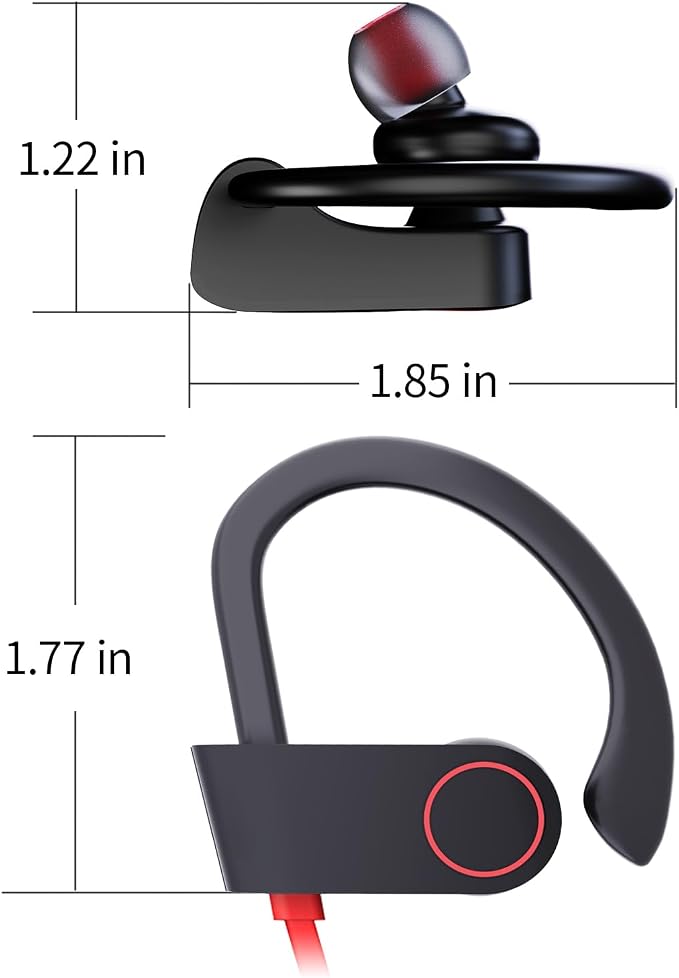 Boean Bluetooth Headphones, Wireless Running Headphones for Workout | Wireless Bluetooth 5.3 Earbuds, IPX7 Waterproof, 16 Hrs Playtime, Stereo Sound Isolation Headsets for Gym - Image 8