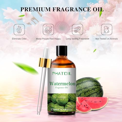 PHATOIL Watermelon Fragrance Oil for Diffuser Aromatherapy 3.38FL.OZ - Image 3