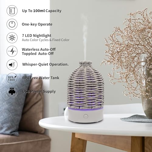 VICTORIA AROMA Essential Oil Diffuser - Multifunction Aromatherapy Diffuser - Image 2