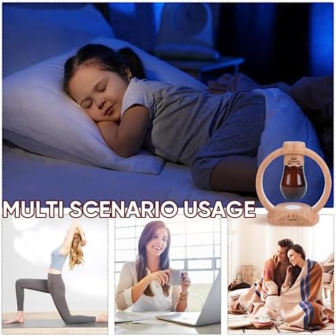 HAPPTWS Essential Oil Diffuser Set- Diffuser 3 Timer Settings Battery Powered Cordless Setup 7 Color LED Lights for Bedroom Yoga Room Pet Room - Image 5