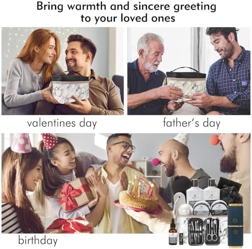 Gifts for Men, 23pcs Fathers Day Gifts for Dad, Spa Gift Basket For Him - Image 4
