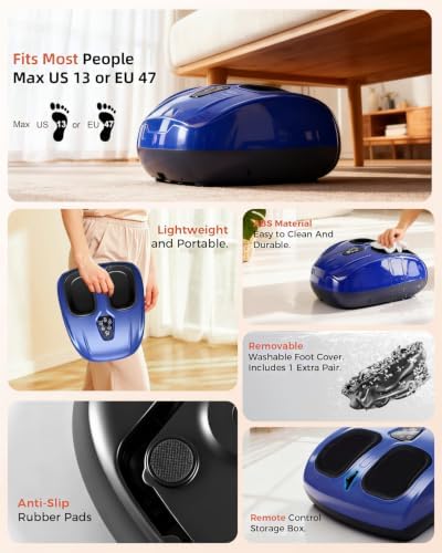Shiatsu Foot Massager for Neuropathy with Heat and Remote Control - Image 5