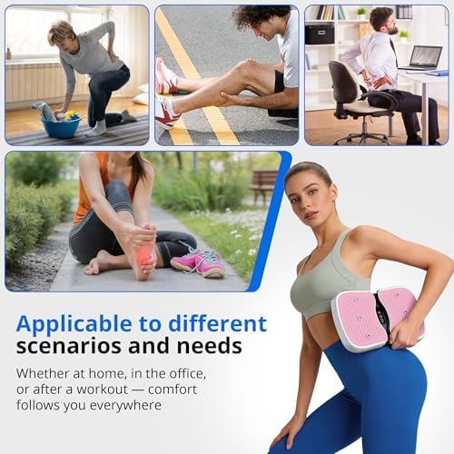 RYGEO Mini Foot Massager Classic, Leg Waist Workout Vibrating Plate High-Frequency Vibrating Massager, Buttocks Muscle Stiffness Relief, Fast Relief from Neuropathy, Improves Blood Circulation - Image 5