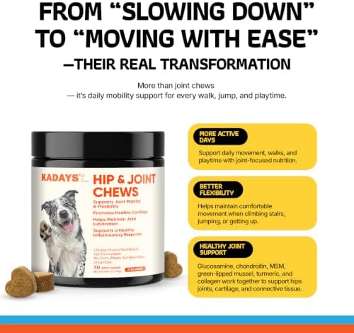 Dog Joint Supplement for Dogs 70ct, Glucosamine Chondroitin for All Dogs - Image 6