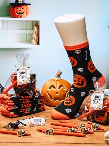 Chicingyou 12 Set Halloween Socks and Pens Gifts Set for Coworkers - Image 3