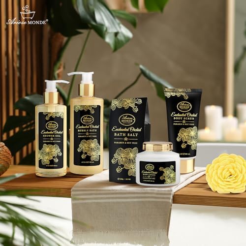 Spa Gift Baskets for Women, Bath Sets for Women Gift Enchanted Orchid - Image 6