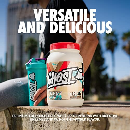 GHOST Whey Protein Powder, Milk Chocolate - 2LB, 25G of Protein - Image 2