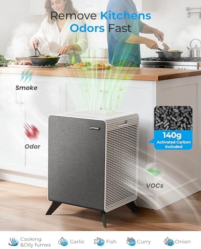 Air Purifiers for Home Large Room Up to 2250 ft² - Dual 3-Stage Filter of Washable Filter and True HEPA Filter with AQI, Auto Mode, Sleep Mode - Image 3