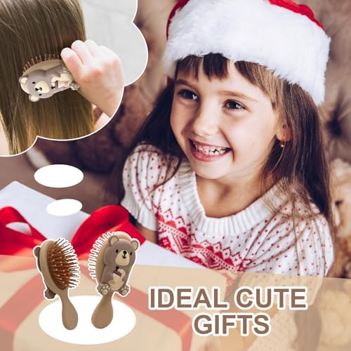 Toddler Soft Massage Comb - Mini Hairbrush for Thick, Curly, Thin, Long or Short Hair, Ideal for Travel (Beige) - Image 2