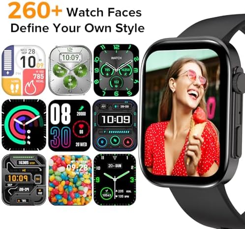 Smart Watches for Men Women, Make/Answer Calls, 2.01" HD Screen with 260+ Watch Faces, Heart Rate/SpO2/Sleep Monitor, 123 Sports Modes, Long Battery Life Fitness Watch Compatible with iPhone Android - Image 3