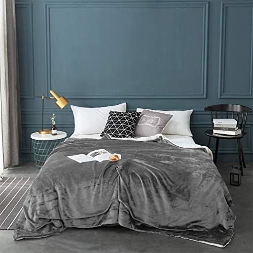 LBRO2M Sherpa Fleece Bed Blanket Super Soft Plush Warm Throw King 90"X104" - Image 2