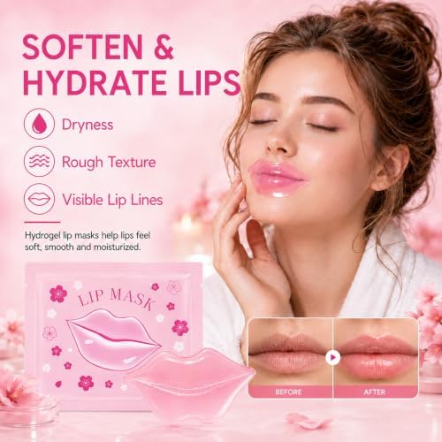 30 Pairs Lip Mask & Eye Mask & Face Mask, Skin Care Set for Women & Girls - Image 4