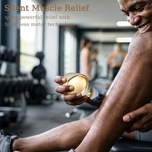 PocketForce Mini Massage Gun, 75% Smaller for Travel, 3-Speed, 3 Heads | Palm-Sized, Super Quiet, Office & Post-Workout Relaxation, Mini Travel Essentials, Gift for Men & Women - Image 5