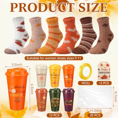 Glitopper 12 Sets/ 49 Pcs Fall Thanksgiving Bulk Gifts for Women Coworkers - Image 2