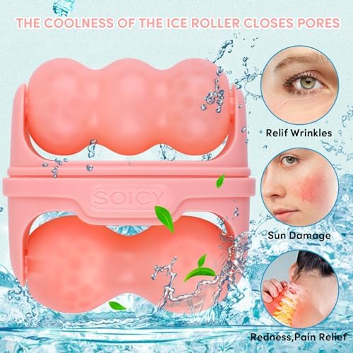 Fronnor Ice Roller for Face,Eyes,Cooling to Tighten Brighten Complexion, Soothing Skin Care Tool, Massager Under Eye Puffiness,Gift for Women - Image 2