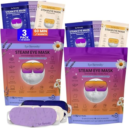 Eye Serenity Steam Eye Mask, Heated Eye Mask Fast Relief for Stye, Variety by LureEssentials
