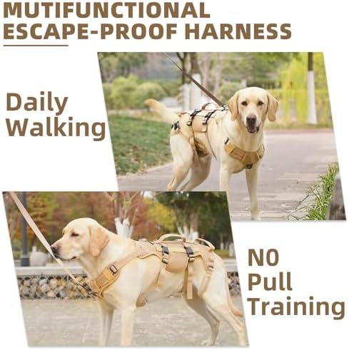PUPTECK Dog Lift Harness for Medium Large Sized Dog, Rehabilitation Sling for Hind Leg Support, Multifunctional Mobility Assistance Harness for Old, Disabled, Joint Injuries, Paralysis Dogs, Brown L - Image 5