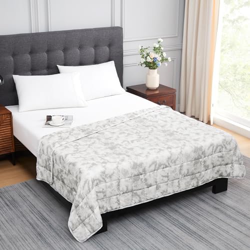 L'AGRATY Weighted Blanket - 48"x72" 15lbs Cooling Breathable Heavy Blanket Microfiber Material with Glass Beads for Adult All-Season Summer Fall Winter Soft Thick Comfort - Image 2