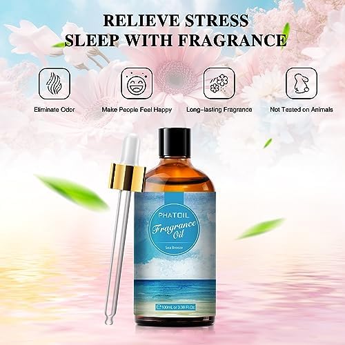 PHATOIL Sea Breeze Fragrance Oil for Diffuser Aromatherapy 3.38FL.OZ - Image 4
