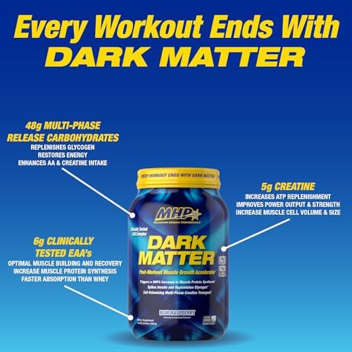MHP Dark Matter Post-Workout Recovery Formula Creatine Orange Crush 20 Serv - Image 5