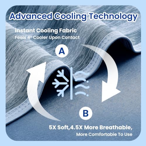 GOHERO Cooling Blanket 50"x70" Summer Cooling Blanket for Hot Sleepers - Image 4
