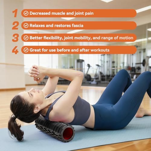 Foam Roller for Deep Tissue Massager, Patented Exercise Roller - Image 4