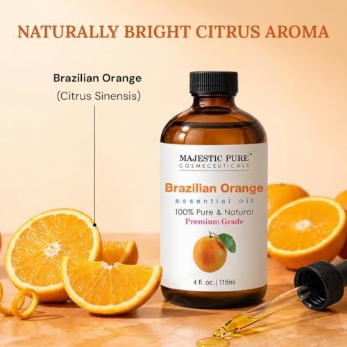 Majestic Pure Brazillian Orange Essential Oil for Diffuser - 4 Fl Oz - Image 4