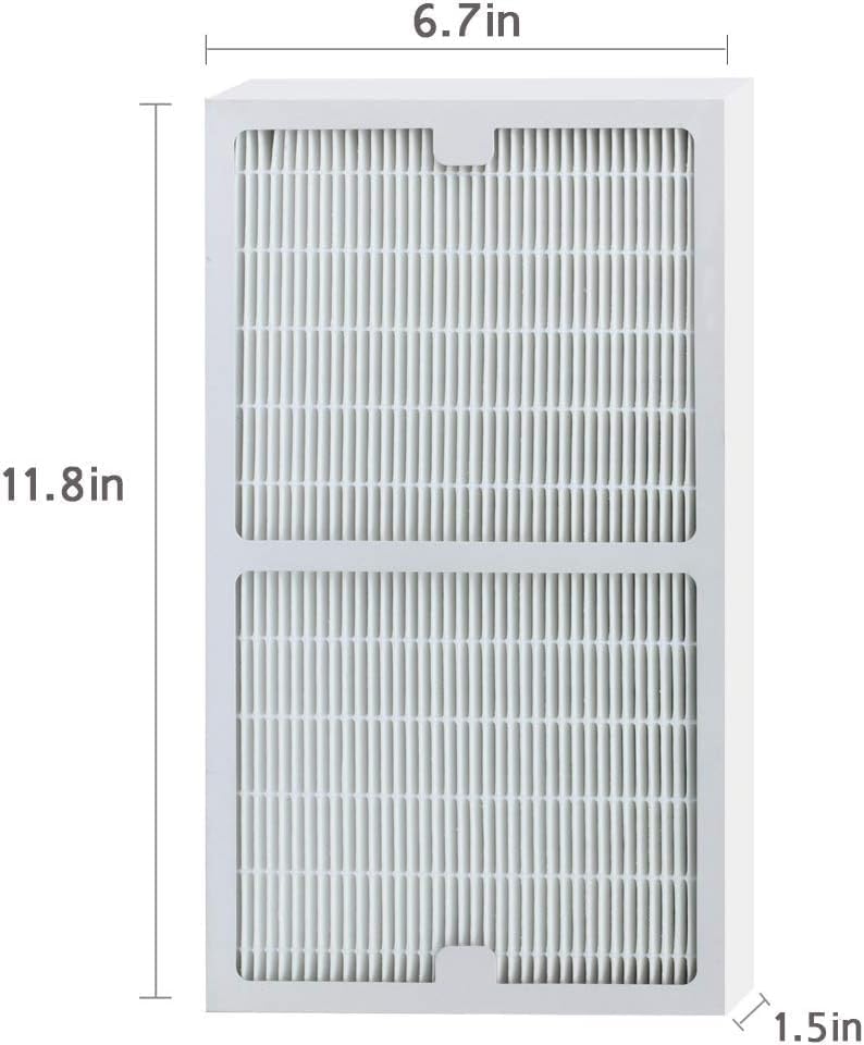 BBT BAMBOOST Filters C Compatible Idylis Air Purifier IAP-10-200 & IAP-10-280, Part # IAF-H-100C - 2 pcs HEPA Filter & 4 Carbon Filters - Image 4